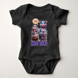 Love moo Deng Thai grappig bekend klein baby nijlp Romper