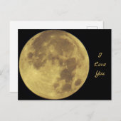 Love Moon Briefkaart (Voorkant / Achterkant)