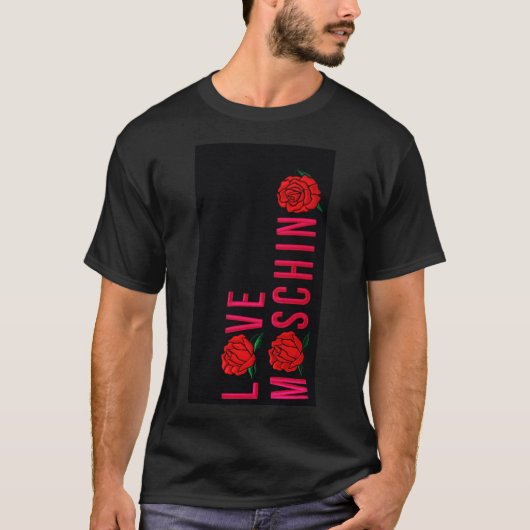 Love Moschino Flower Classic T-Shirt (Devant)