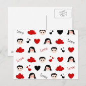 Love motif - Carte postale (Devant / Derrière)