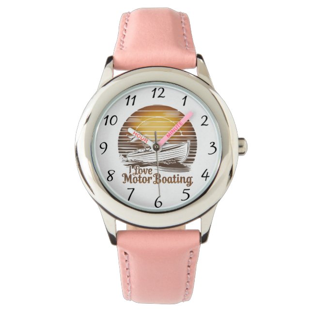 Love Motor Boating: Een boot van genegenheid Horloge (Voorkant)