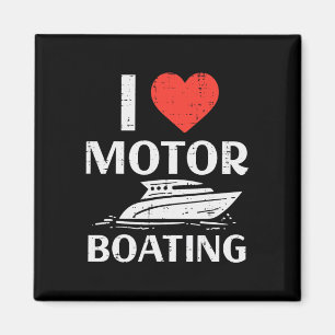 Love Motor Boating Grappige Motorboot Humor B Magneet