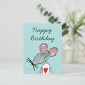Love Mouse Briefkaart (Staand voorkant)