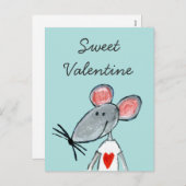 Love Mouse Feestdagenkaart (Voorkant / Achterkant)