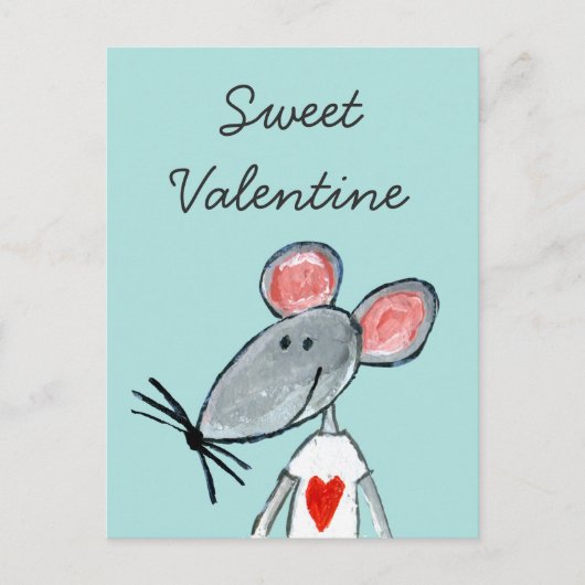 Love Mouse Feestdagenkaart (Voorkant)