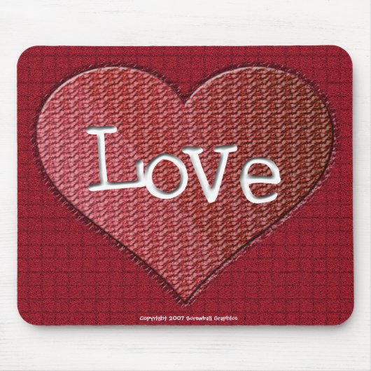 Love Mousepad Muismat (Voorkant)