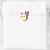 Love Mr Easter Bunny Ronde Sticker (Tas)