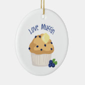 Love Muffin Keramisch Ornament (Rechts)