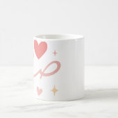 Love Mug - Coeurs romantiques et le mot "Amour" da (Centre)