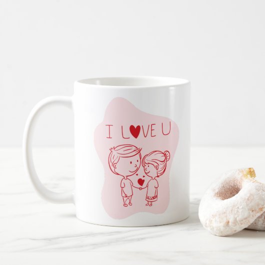 LOVE MUG KOFFIEMOK (Met donut)