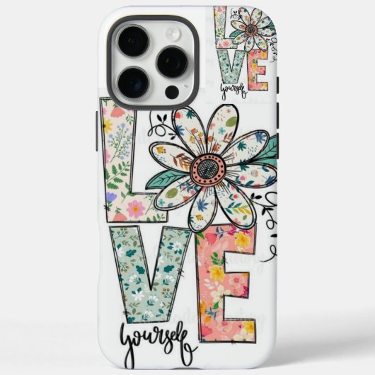 LOVE MULTY FLOWERS iPhone / iPad case (Achterkant)