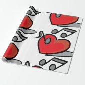 Love Music Cadeaupapier (Uitgerold)