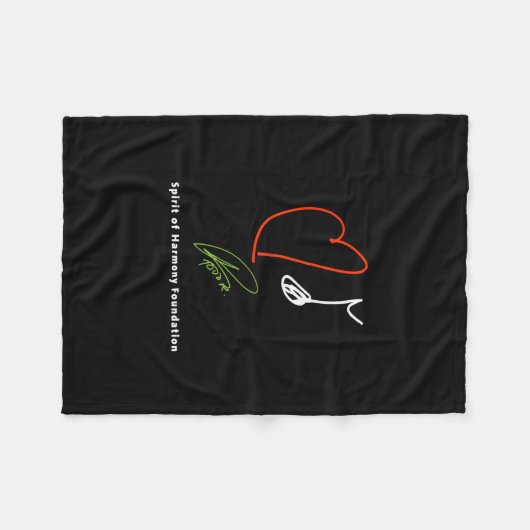 Love Music Fleece Blanket (Voorkant (Horizontaal))