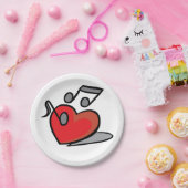 Love Music Papieren Bordje (Feest)