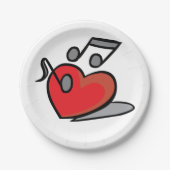 Love Music Papieren Bordje (Voorkant)