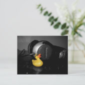 "Love Music" Rubber Duck Briefkaart (Staand voorkant)