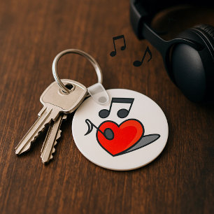 Love Music Sleutelhanger