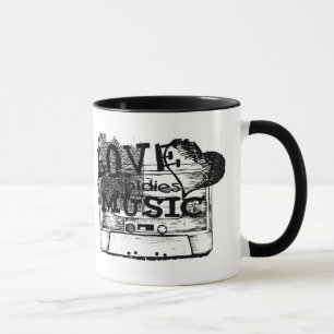 Love musique 4 Vintage Mug