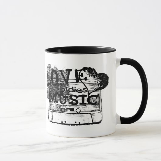 Love musique 4 Vintage Mug (Droite)