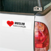 Love Muslim Buurhuis Bumpersticker (Op Truck)