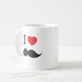 Love Mustache mok (Voorkant links)