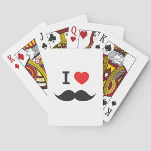 Love Mustache Speelkaarten