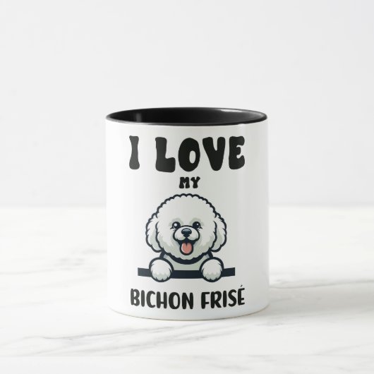Love My Bichon Frise Dog Mok (Midden)