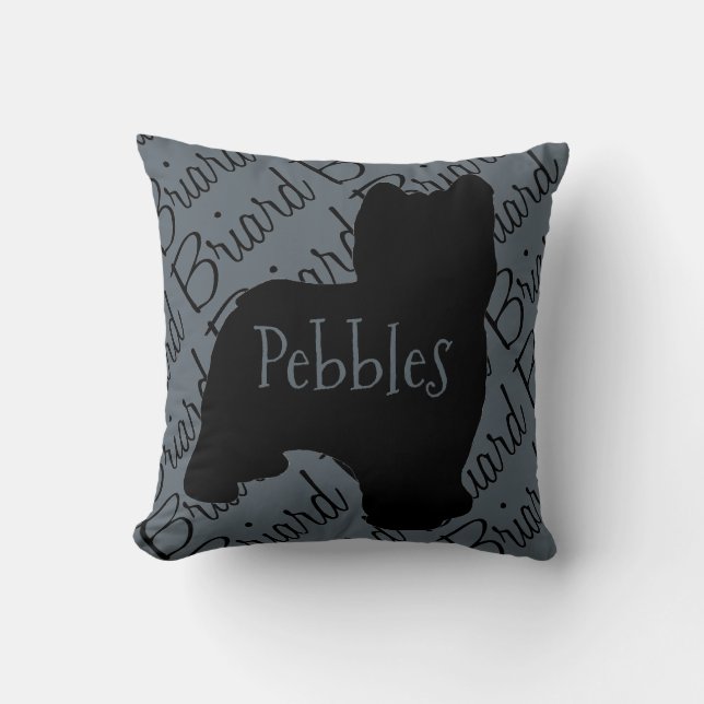 Love My Briard Dog Kussen (Voorkant)