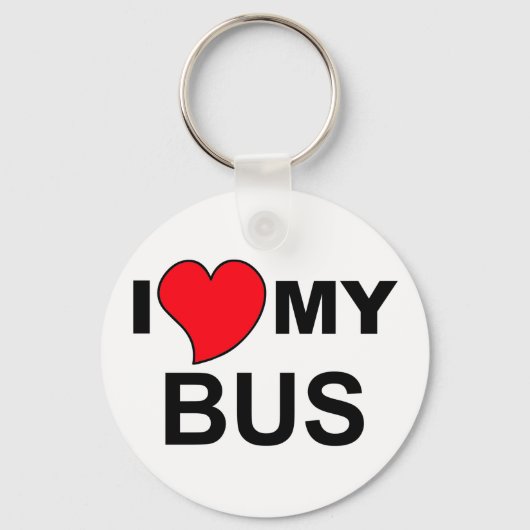 Love My Bus Sleutelhanger (Voorkant)