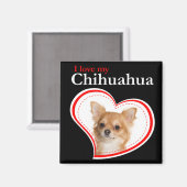 Love My Chihuahua Magnet Magneet (Voorkant / Achterkant)