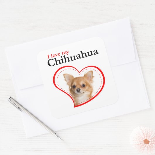 Love My Chihuahua Stickers (Enveloppe)