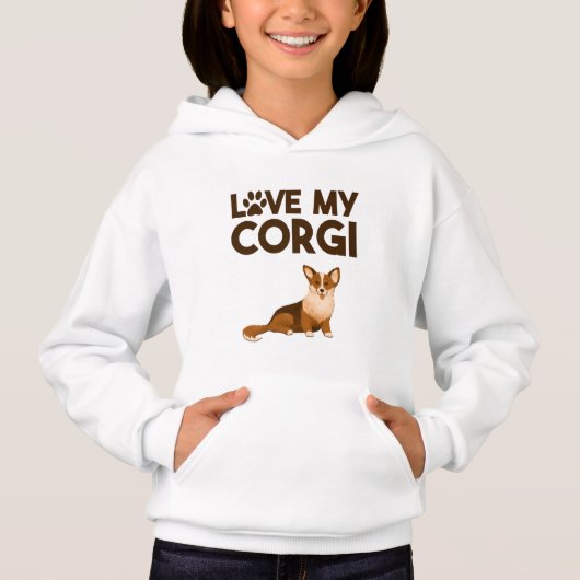 LOVE MY CORGI with Dog Illustration (Devant)