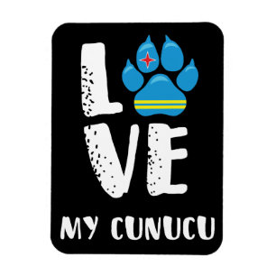 LOVE MY CUNUCU (witte letters) - Magneet