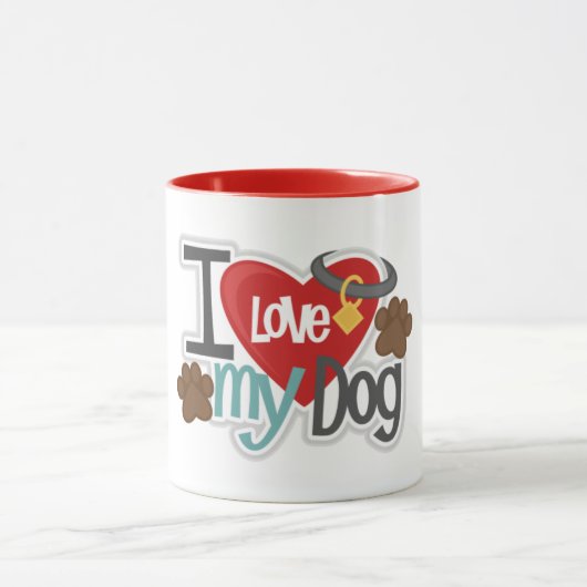 Love My Dog 11 oz Combo Mug (Centre)