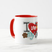 Love My Dog 11 oz Combo Mug (Devant gauche)