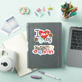 Love My Dog Vinyl Sticker (Couverture iPad)