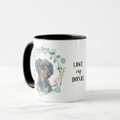 Love My Doxie Wreath Coffee Mug (Devant gauche)
