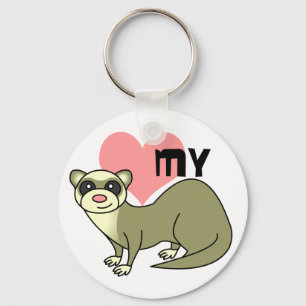 Love My Ferret Sleutelhanger