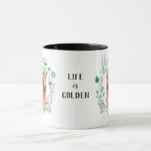 Love My Golden Retriever Wreath Coffee Mug (Centre)