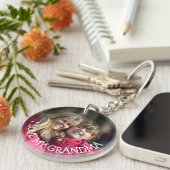 Love My Grandma Personalized Photo Sleutelhanger (Voorkant Rechts)