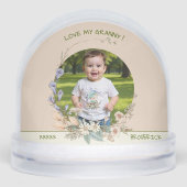 Love My Granny Watercolor Flower Wreath  Foto (Avant)