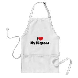 Love My Heart My Pigeons - Duivenliefhebber Standaard Schort
