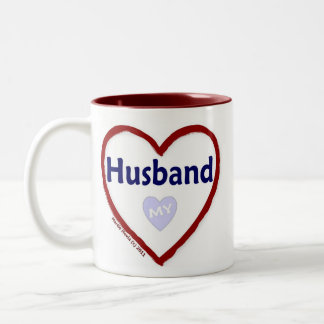 Love My Husband Tweekleurige Koffiemok