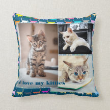 Love My Katten Pas 3 foto's Cat Print aan