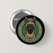 Love My Malinois Ronde Button 5,7 Cm (Voorkant /achterkant)
