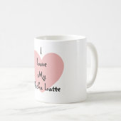 Love My Mocha Latte Coffee Mug (Devant droit)