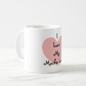 Love My Mocha Latte Coffee Mug (Devant gauche)