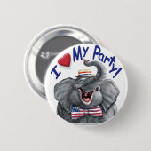 Love My Party Button (Voorkant /achterkant)