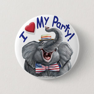 Love My Party Button