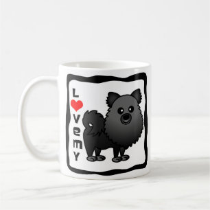 Love My Pomeranian - Black Koffiemok